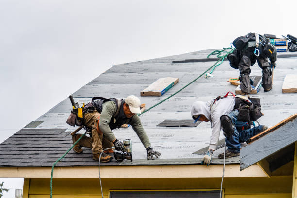 Professional Gutter Installation technician working in Clay Center, KS